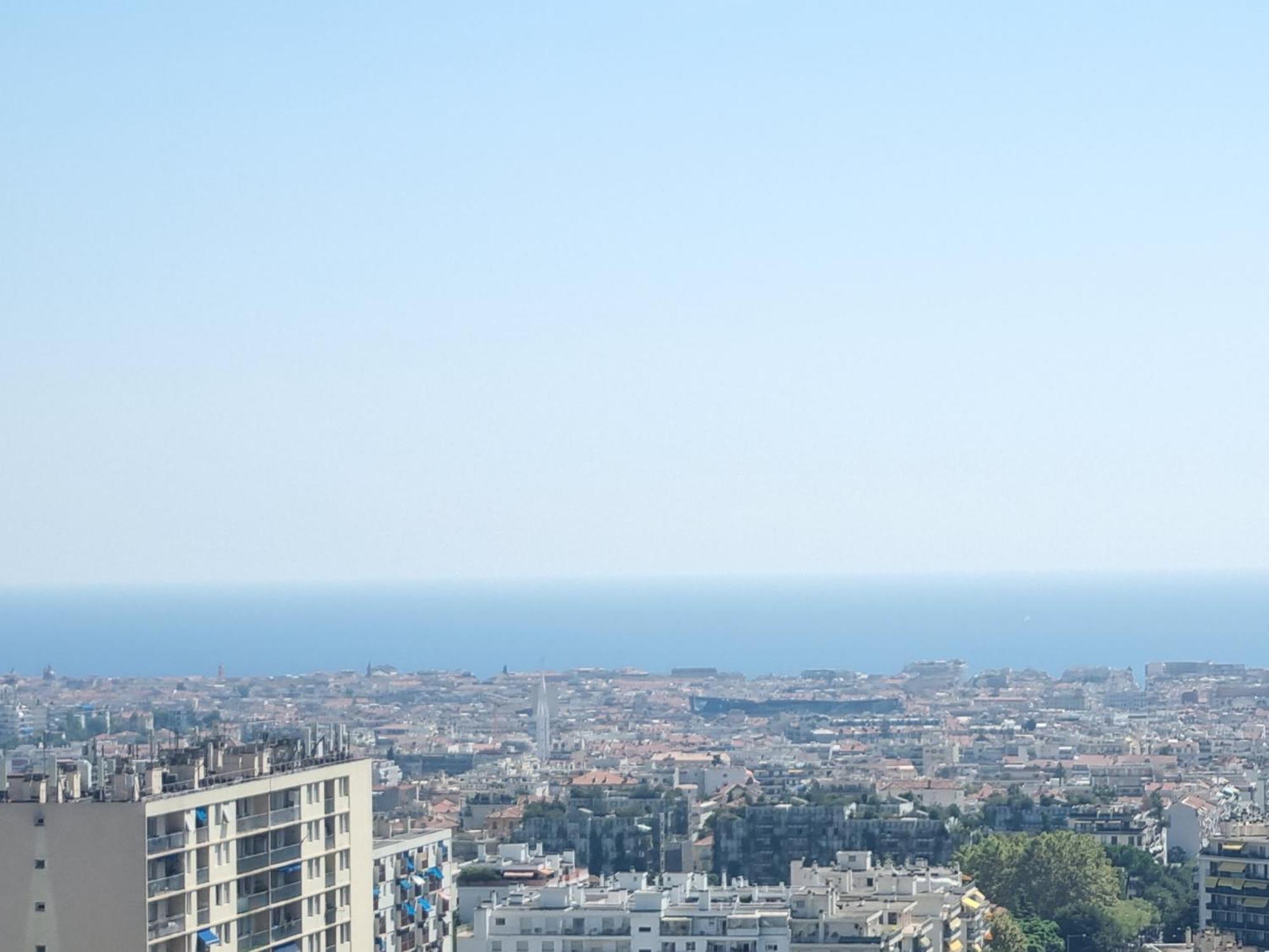 Chambre Privative Renove 2024, Climatisation, Tramway Sur Place , 12 Min Centre, 16 Min Plage, Apercu Lateral Mer, 2 Wc Avec 2 Salle De Bain, Private Room Renovated 2024, Air-Conditioned , Tram On Spot, 2 Toilets And 2 Bathrooms Nizza Kültér fotó